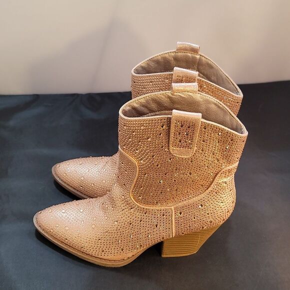 BRAND NEW FOREVER RIVER RHINESTONE WESTERN BOOTIES - Picture 6 of 14